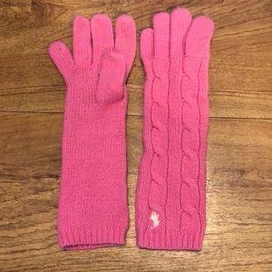 Ralph Lauren Pink Gloves